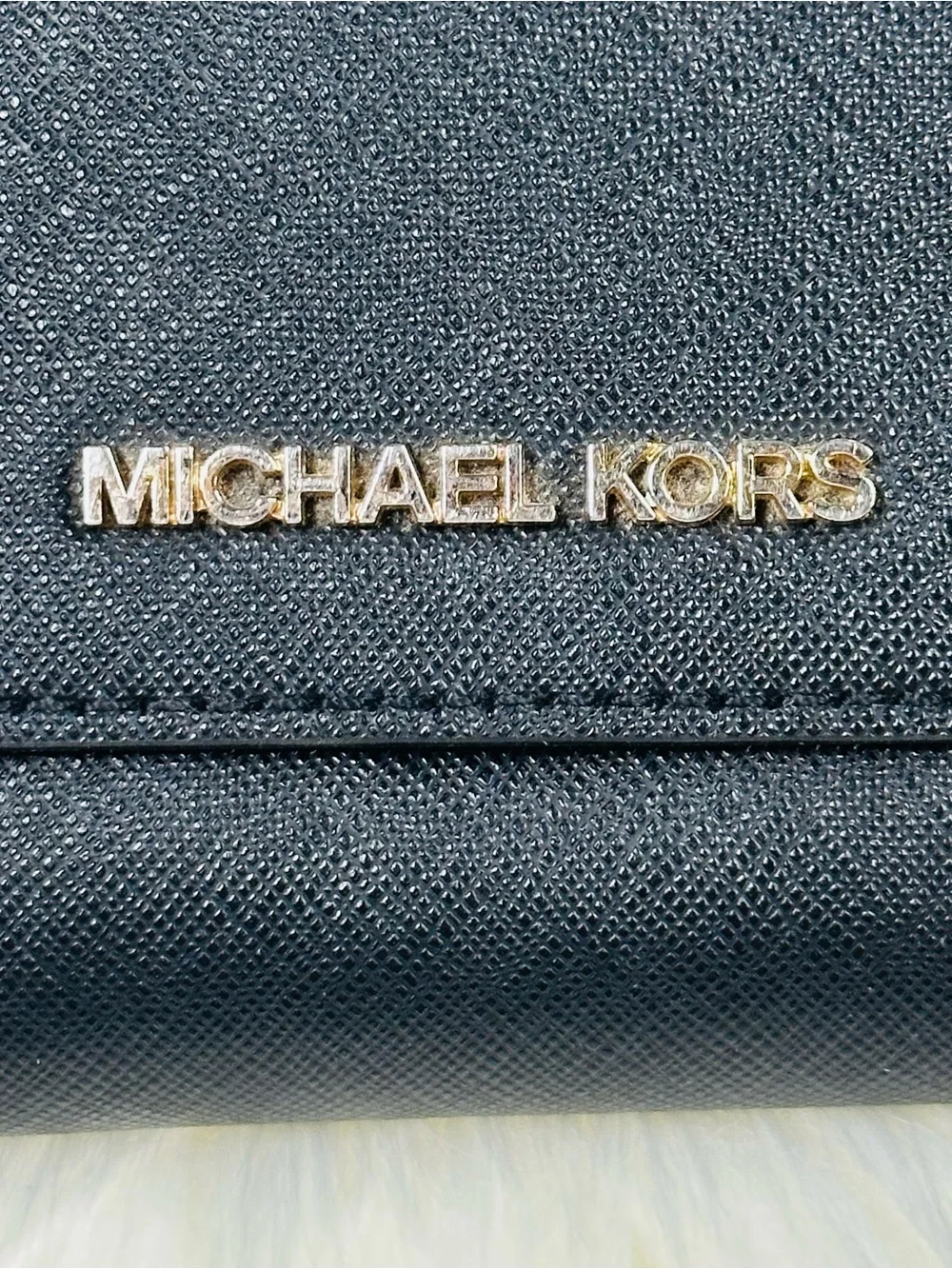 Michael Kors Jet Set Large Trifold Wallet Saffiano leather